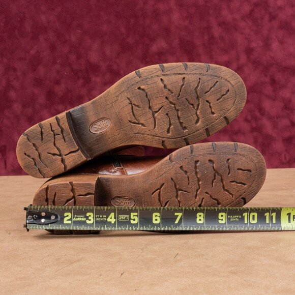 Sofft Women Sharnell II Brown Leather Back Lace-up Rust Riding Knee Boots 9.5 - Picture 5 of 10